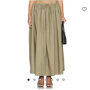 New L’academie Simone Olive Maxi Skirt